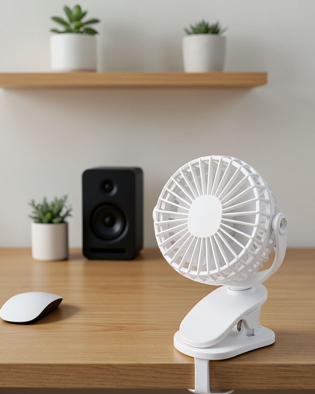 360 Derece Ayarlanabilir Sessiz Çalışan Mandallı Fan