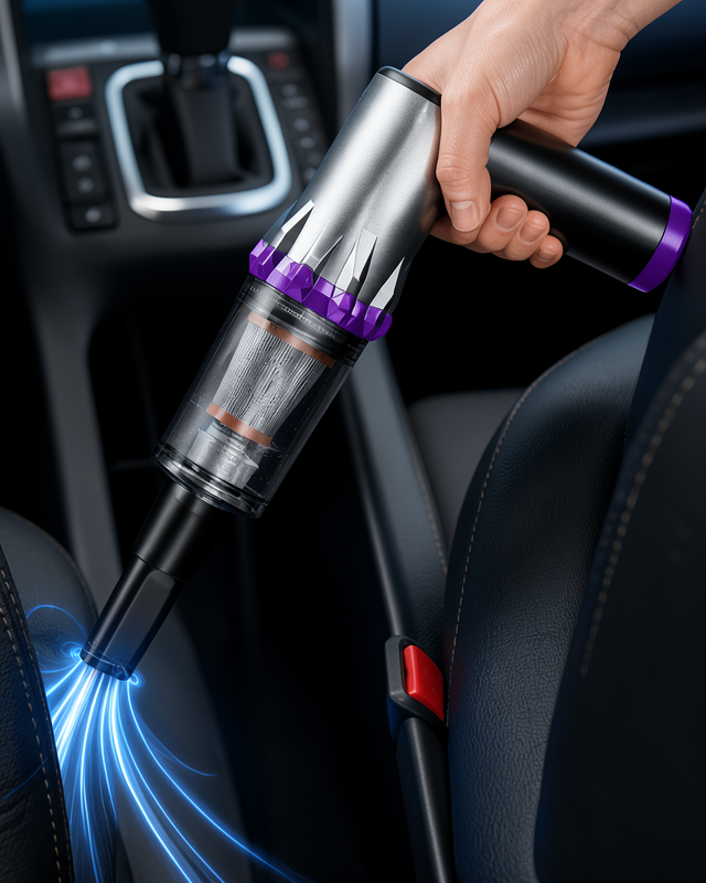 22.000 Pa Araç Süpürgesi Yüksek Emiş Güçlü Şarjlı 9000 mAh Kablosuz Oto Süpürge