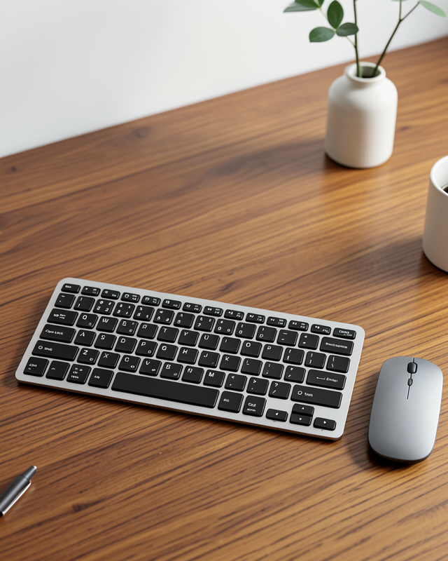 Kablosuz Bluetooth Klavye Mouse Seti Şarjlı Tablet Laptop Uyumlu