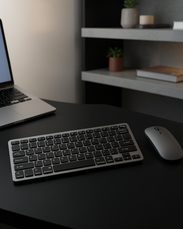 Sessiz Kullanım Sunan Bluetooth Klavye Mouse Seti Çoklu Cihaz Uyumlu