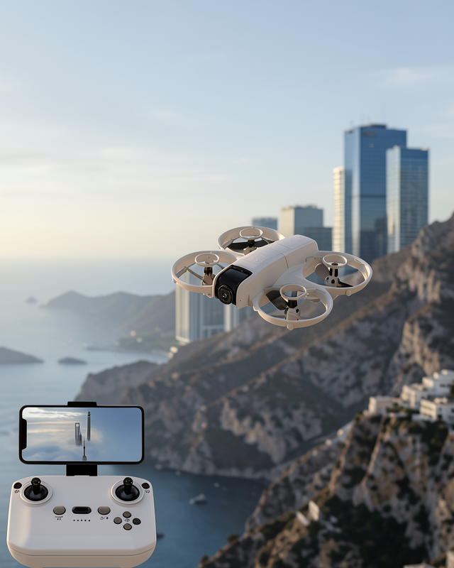 Uzaktan Kumandalı Mini Drone HD Kamera Işıklı Tasarım