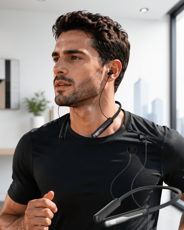 Ses Değiştirme Özellikli Boyun Askılı Bluetooth Spor Kulaklığı