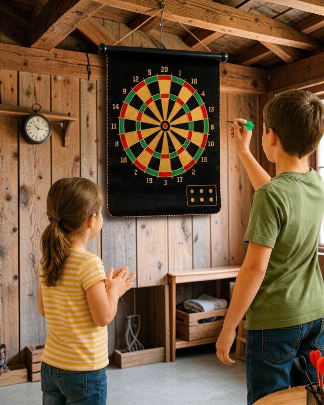 Güvenli Manyetik Dart Seti 6 Dart Oklu Eğlenceli Hedef Oyunu