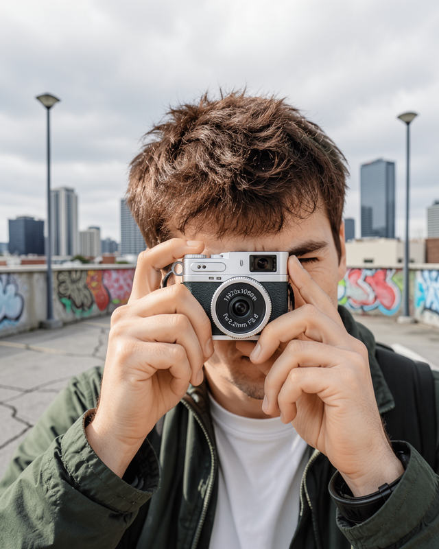 1080P HD Mini Dijital Kamera IPS Ekranlı Taşınabilir Fotoğraf Makinesi