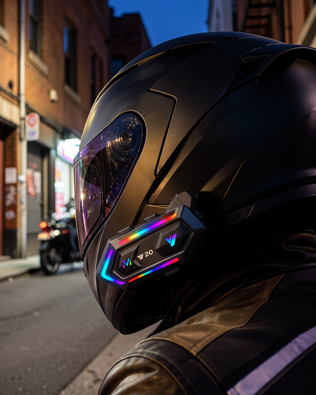 Bluetooth 5.3 Motosiklet Kask Intercom Kulaklık 1000 Metre Bağlantı