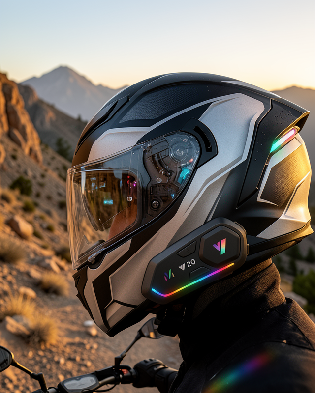 Şarjlı Motosiklet Kask Intercom Kulaklık Bluetooth 5.3 Teknolojisi