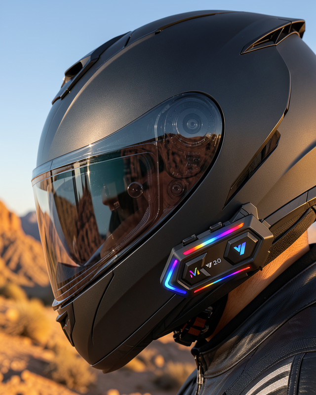 Motosiklet Kaskı İçin Bluetooth Intercom Kulaklık Uzun Pil Ömrü