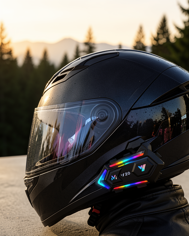 Bluetooth 5.3 Motosiklet Kask Intercom Gürültü Engelleyici Su Geçirmez Kulaklık