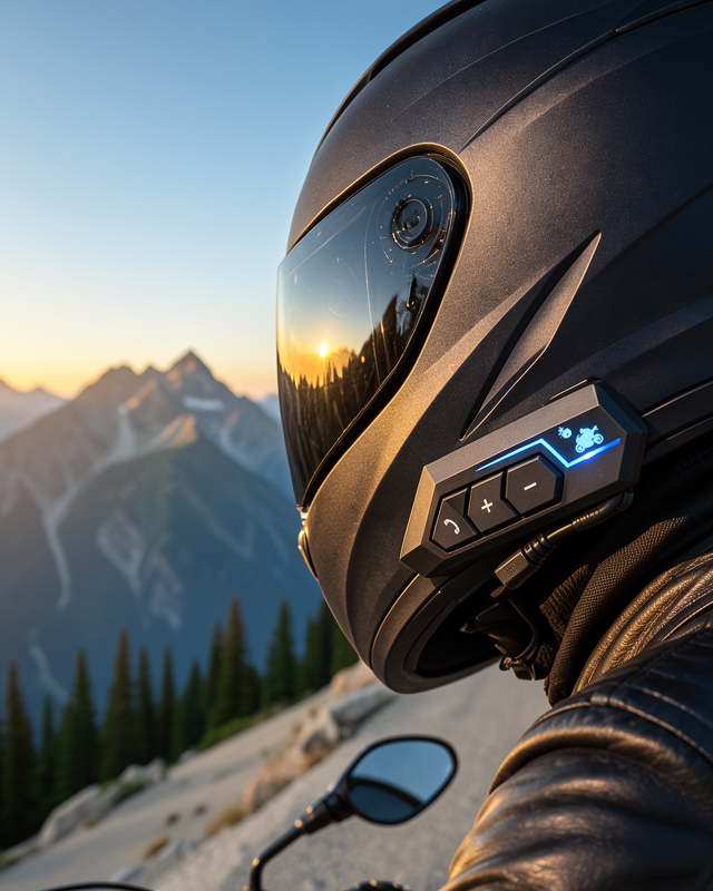 Bluetooth Motosiklet Kask Kulaklığı Mikrofonlu Kablosuz Sürüş Intercomu