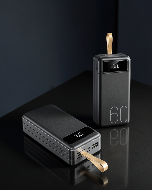 Powerbank 60.000 Mah Hızlı Şarj 4 Çıkışlı Uzun Şarj Süreli Dijital Göstergeli