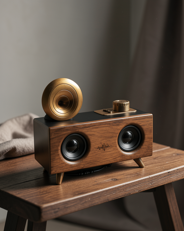 Nostaljik Görünümlü Bluetooth Bağlantılı Speaker