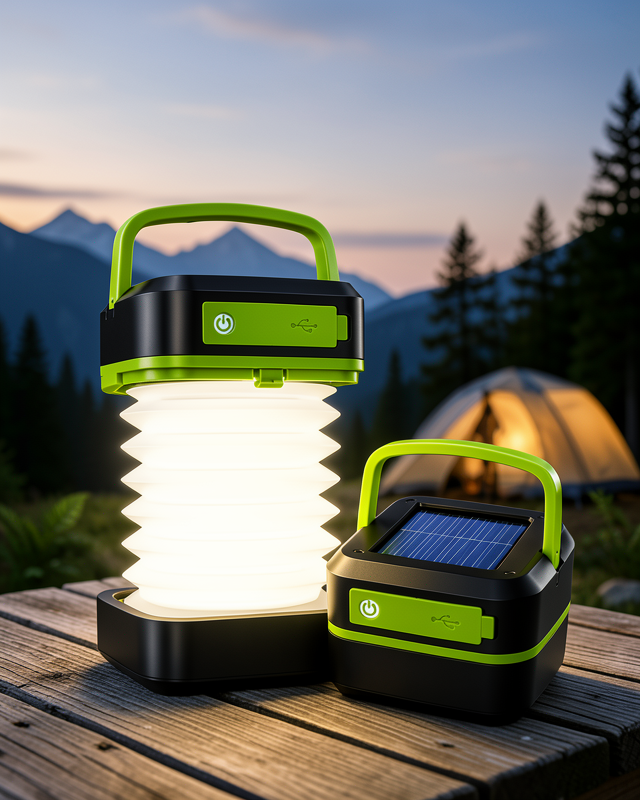 Güneş Enerjili Led Lamba Kamp Lambası Katlanabilir Lamba USB Şarjlı