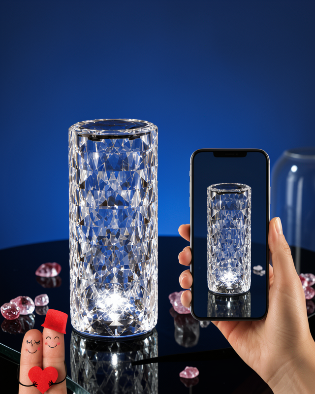 Sevgililer Günü İçin Hediye Kristal Lamba Sevgiliye Hediye USB Şarjlı Gece Lambası (Kopya)