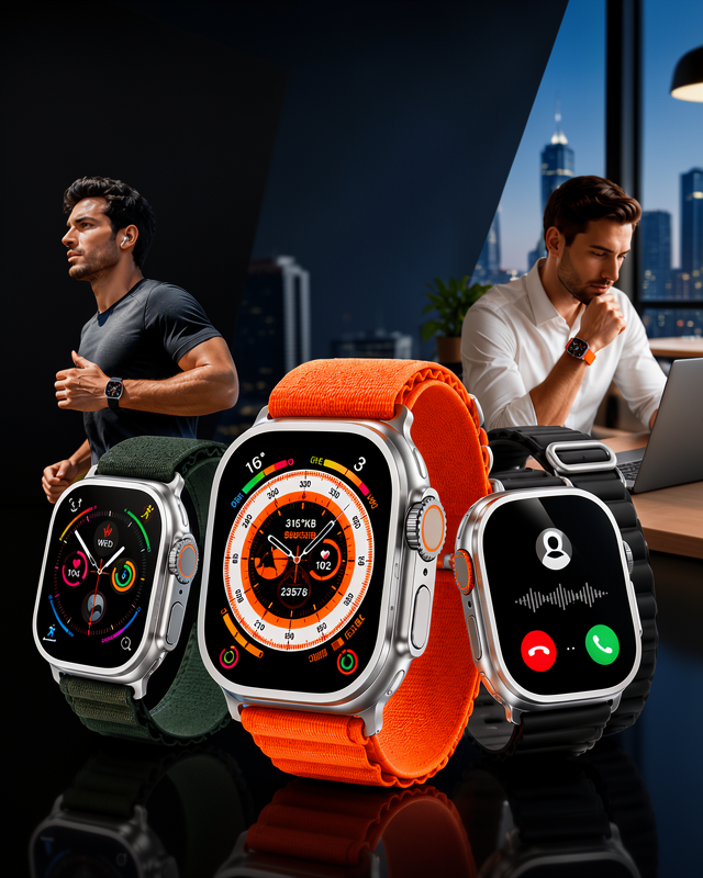 Yeni Nesil Akıllı Saat Nabız Ölçer Sağlık Ölçer ve Kalori Ölçer Uyku Takibi NFC Özelliği