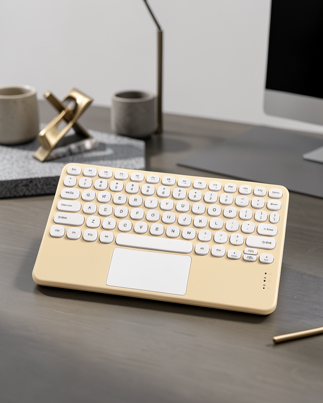 Android ve İOS Uyumlu Bluetooth Klavye Touchpad Slim Kablosuz Wifi Q Klavye