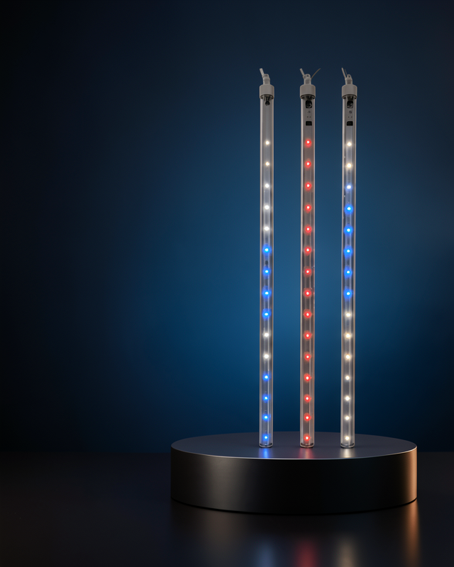Dekoratif RGB LED Işık Çubuğu Seti 10 Adet Çubuk Kayan Yıldız Efektli