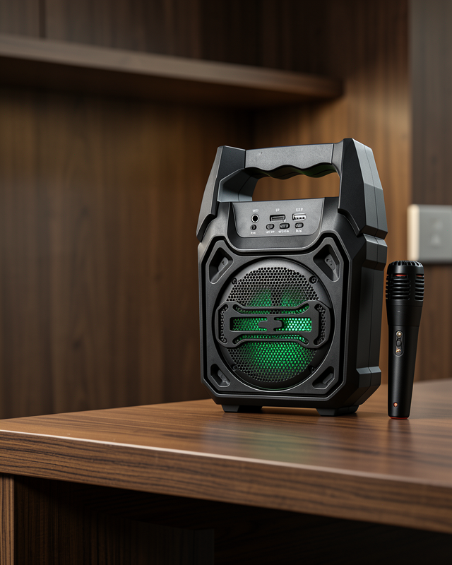 10W Güçlü Ses Performanslı Bluetooth Karaoke Hoparlörü