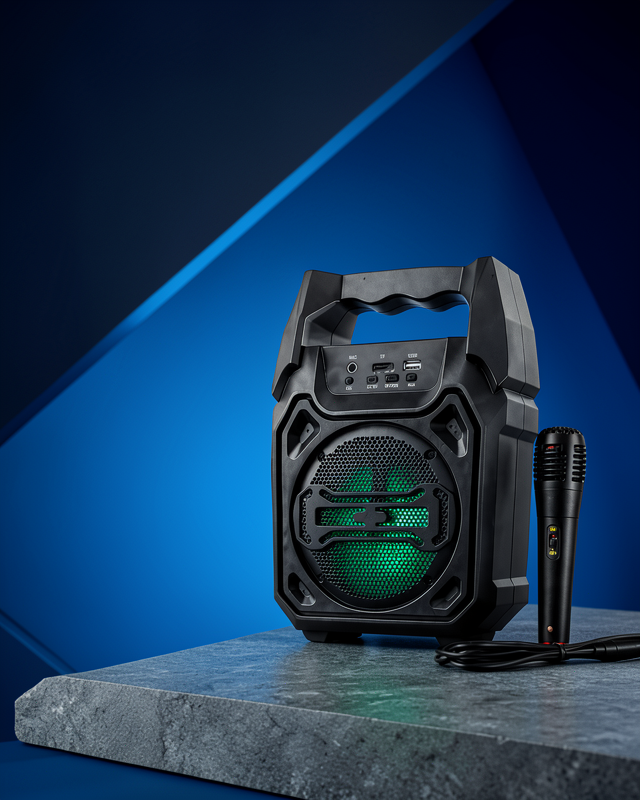 Yeni Nesil 6.5 İnç Bluetooth Hoparlör Mikrofonlu Taşınabilir Ses Sistemi