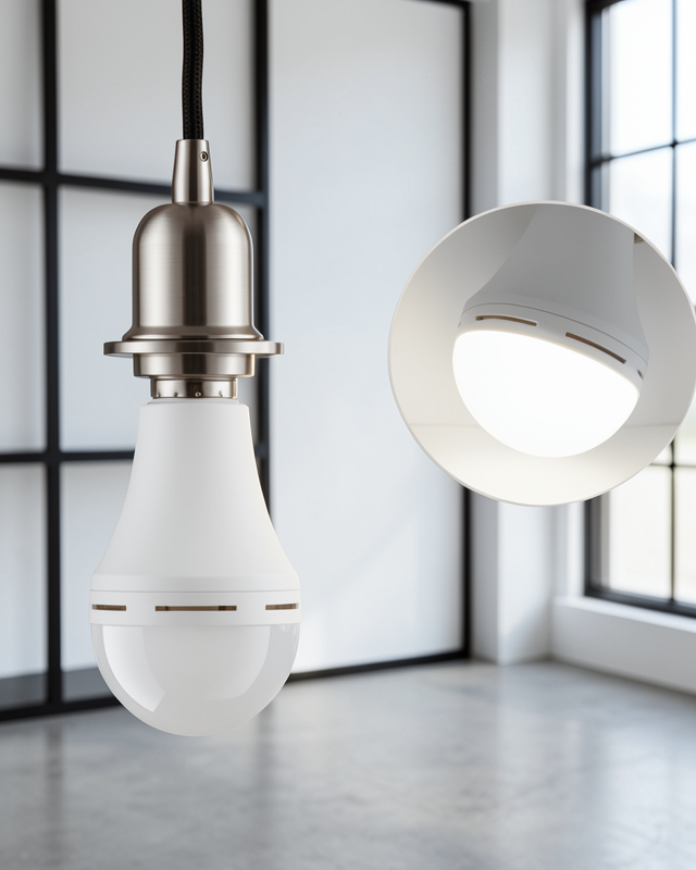 Elektrik Kesintisinde Yanan Şarjlı LED Ampul E27 6500K Güçlü Işık