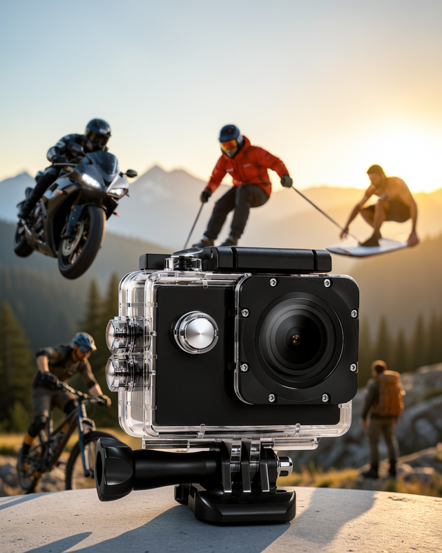 Yüksek Görüntü Kalitesi Sunan 1080P Full HD Aksiyon Kamerası