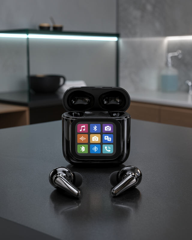 AI Destekli Dokunmatik Ekranlı Kablosuz Bluetooth Kulaklık