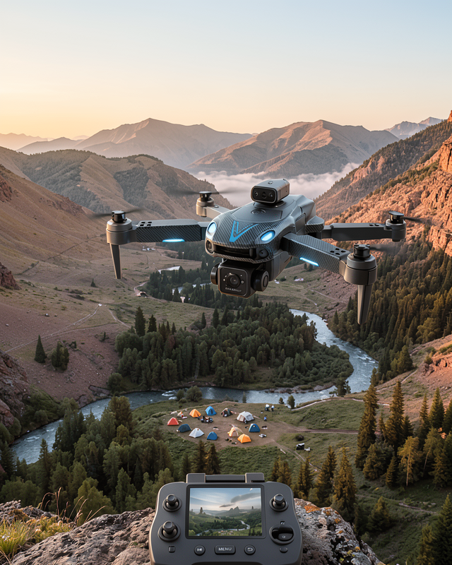 Uzaktan Kumandalı Çift Kameralı Hobi ve Fotoğraf Drone'u