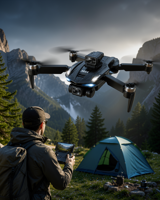 Canlı Görüntü Aktarımlı Çift Kameralı Uzaktan Kumandalı Drone