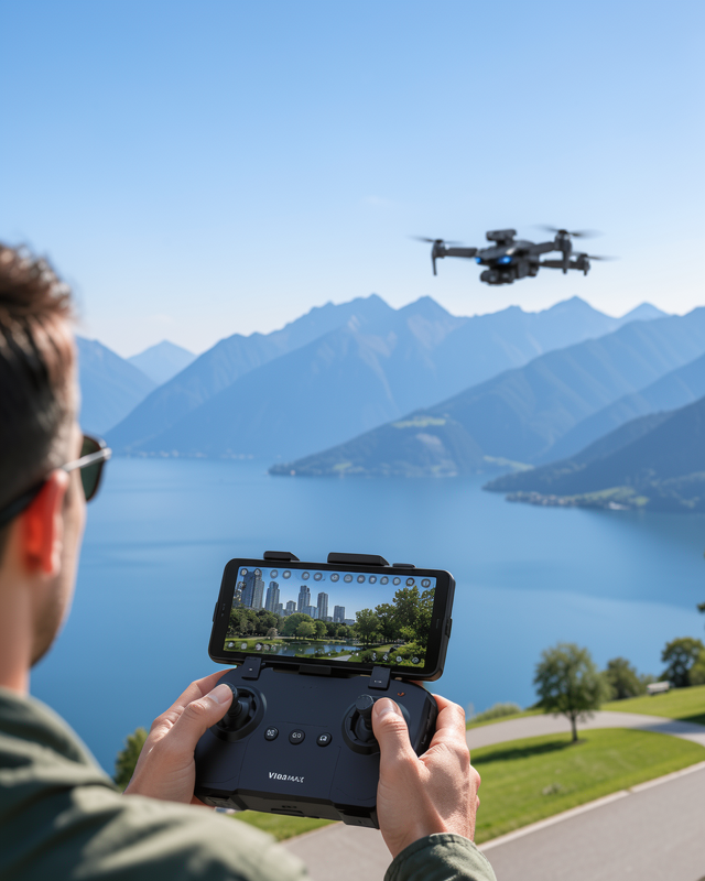 Havadan Çekim İçin Çift Kameralı Kompakt ve Kolay Taşınabilir Drone