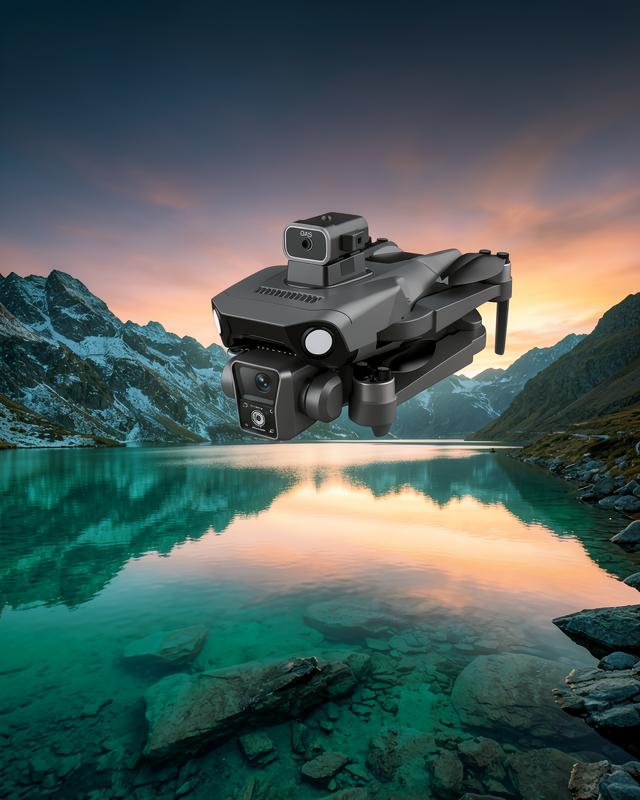 Çift Kameralı GPS Drone Geniş Açılı Havadan Görüntüleme Sistemi
