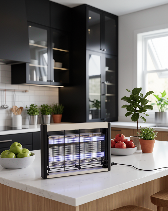Çift UV Işıklı Elektrikli Sinek Öldürücü