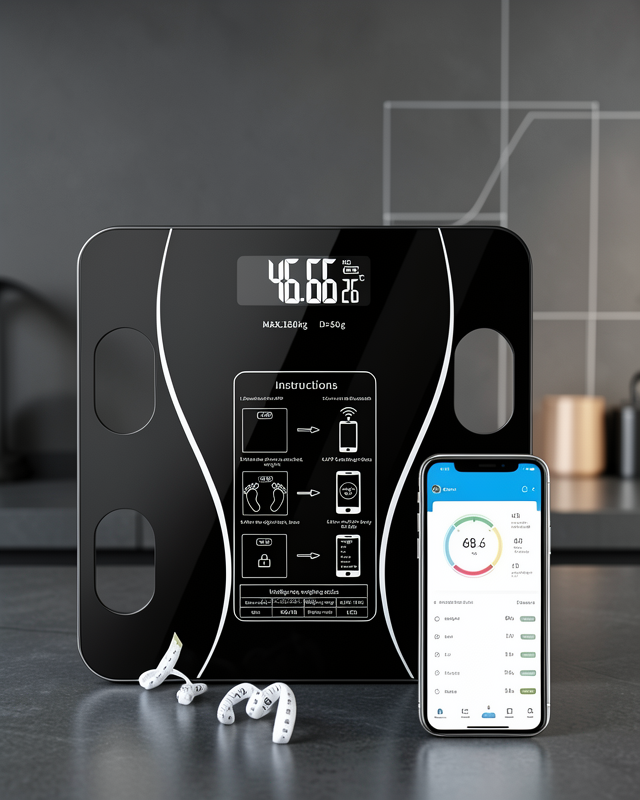 Akıllı Tartı Bluetooth Bağlantılı Yağ Ölçebilen Tartı Yeni Nesil