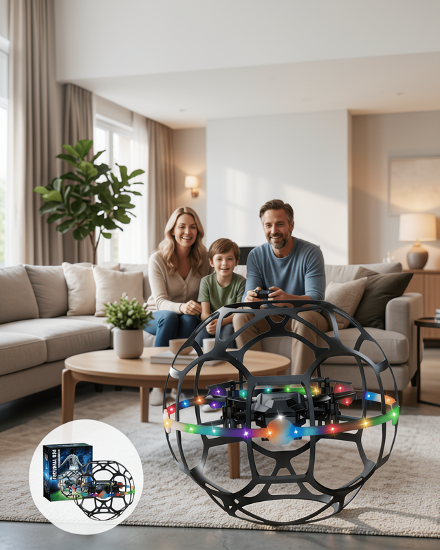 El Sensörlü Uçan Top Drone Çocuklar İçin LED Işıklı Eğlence Oyuncağı