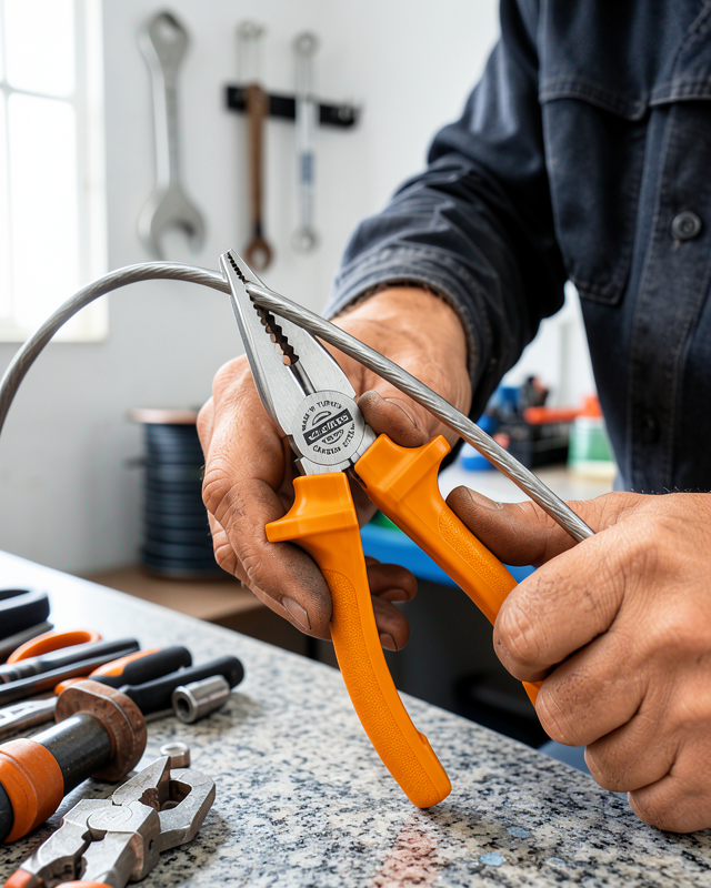 Dövme Çelik Pense Ergonomik Kaymaz Saplı El Aleti