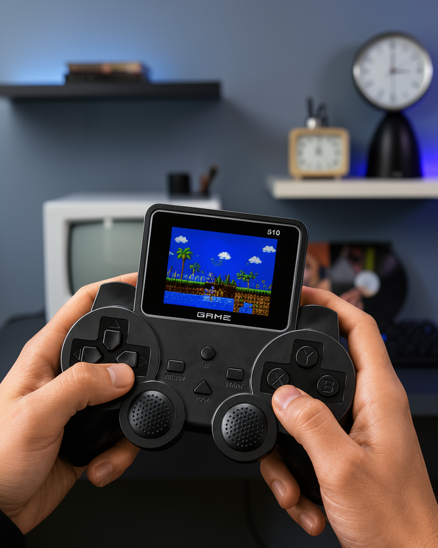 Şarjlı Retro Gamepad Oyun Konsolu 520 Oyunlu TV Çıkışlı El Konsolu