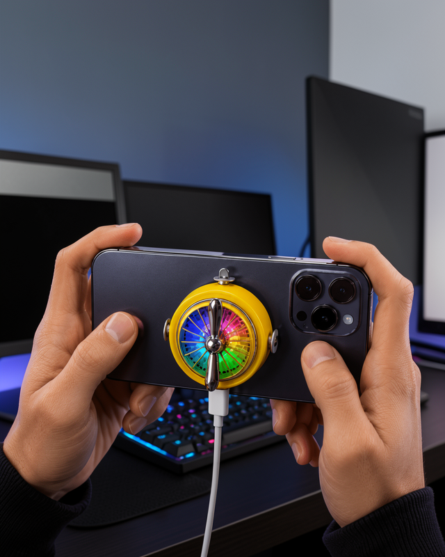 Şarj Edilebilir RGB Telefon Soğutucu Oyun Fanı