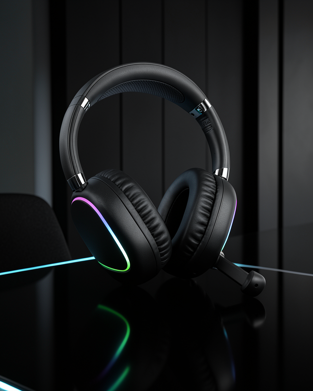 RGB SİYAH KULAKLIK MAX-17