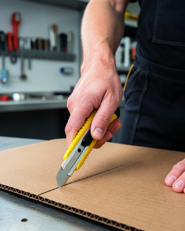 Metal Gövdeli 5’li Falçata Seti Profesyonel Maket Bıçağı Karton Koli  Kesici