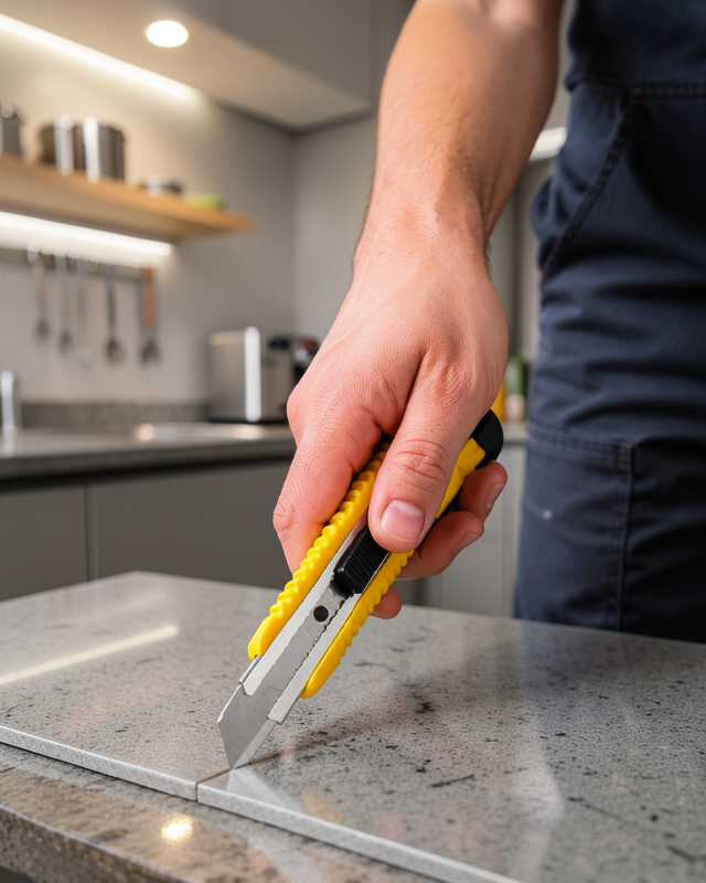 5’li Profesyonel Metal Falçata Seti Ergonomik Saplı Çok Amaçlı Kesici Maket Bıçağı