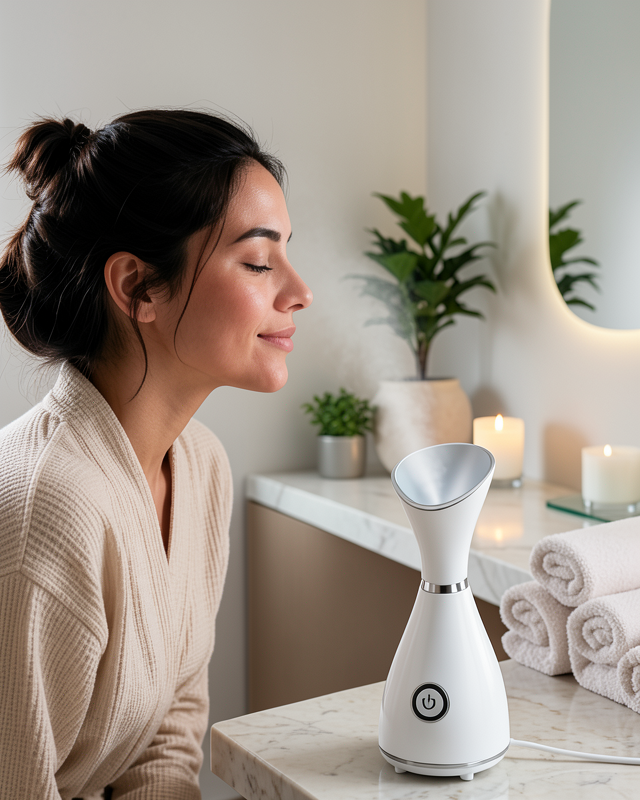 Nano İyonik Buhar Cihazı Tek Tuşla Kullanım Yüz Bakım Makinesi