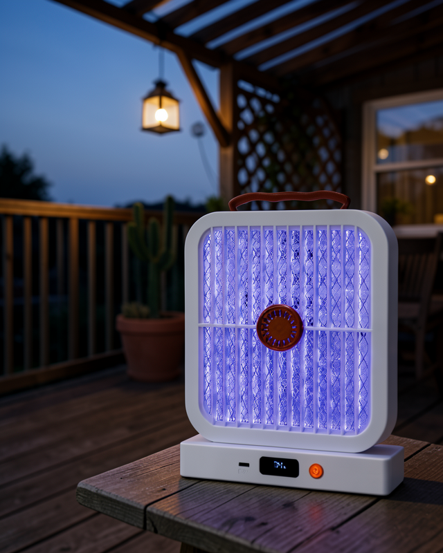 Elektrikli Sinek Öldürücü UV Işıklı Masaüstü Cihaz Beyaz Renk