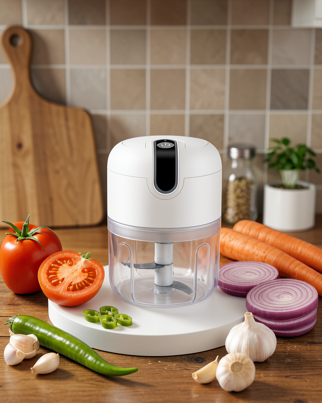 Rondo Doğrayıcı 250 ML Taşınabilir USB Şarjlı Pratik El Rondo Blender Yeni Nesil