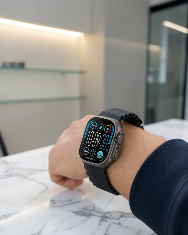 AMOLED Akıllı Saat 49mm Bluetooth Arama Spor ve Sağlık Yeni Nesil