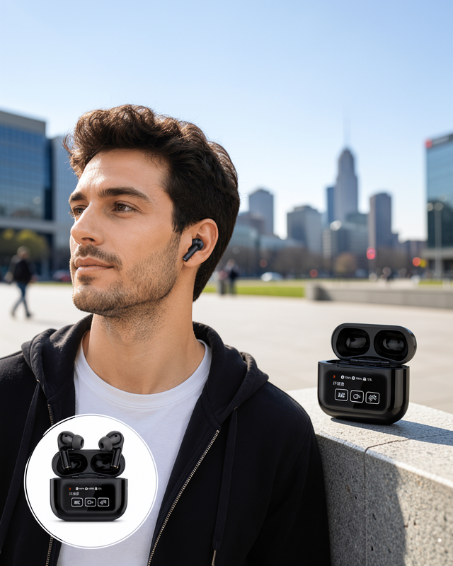 Kulak İçi Bluetooth Kulaklık Ekranlı Müzik Dinleme Çağrı Cevaplama Siyah Yeni Nesil