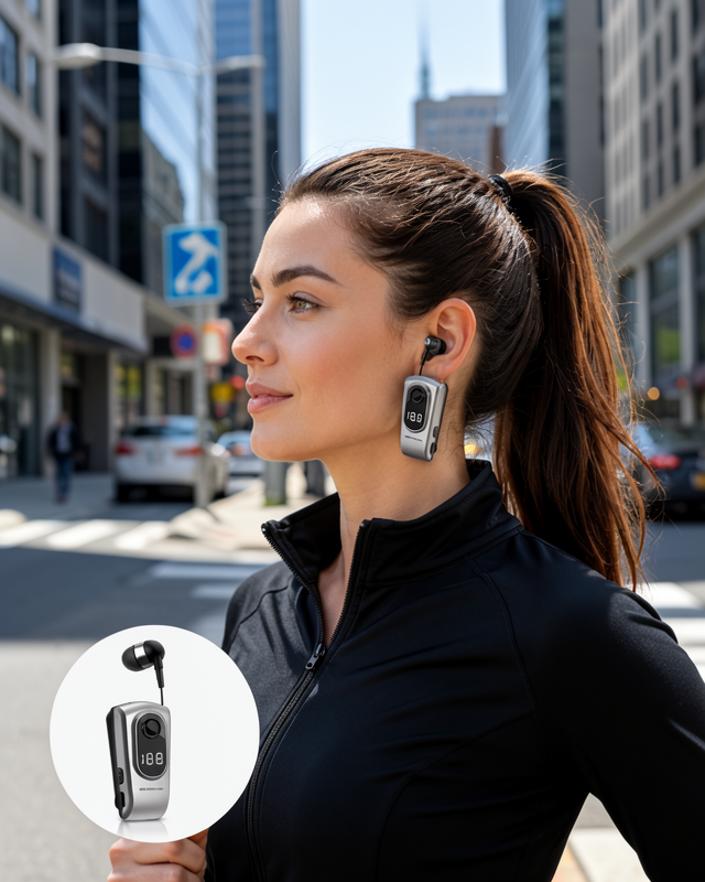 Titreşimli Bluetooth Kulaklık – Uzun Pil Ömrü, Dijital Ekranlı Kablosuz Tasarım Yeni Nesil