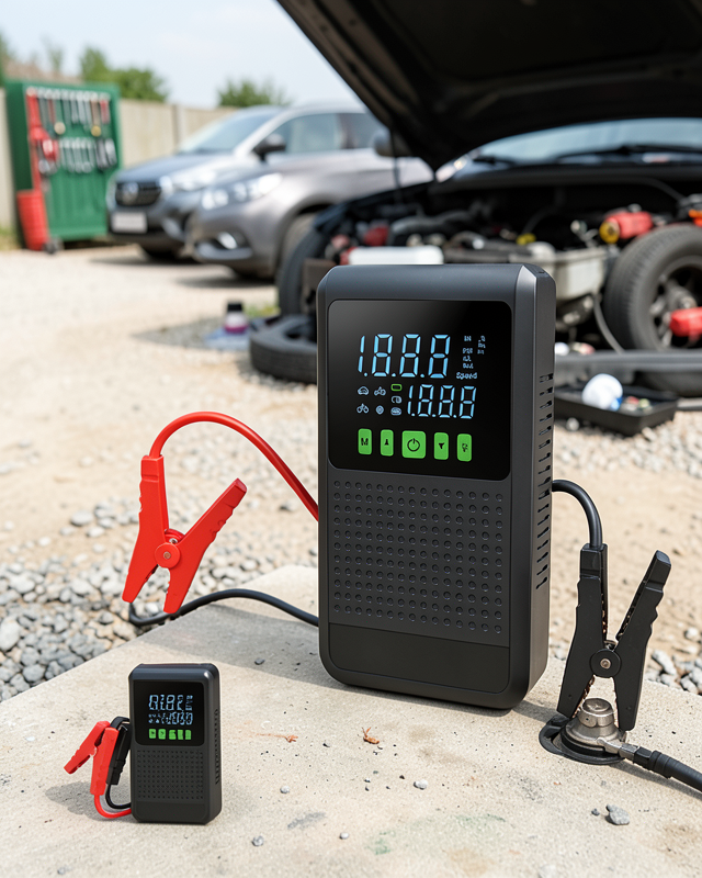4’ü 1 Arada Jump Starter Hava Kompresörü Powerbank ve LED Fener Yeni Nesil