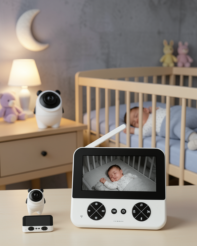Kablosuz Bebek Kamera Sistemi Ninni ve Alarm Özellikli Yeni Nesil
