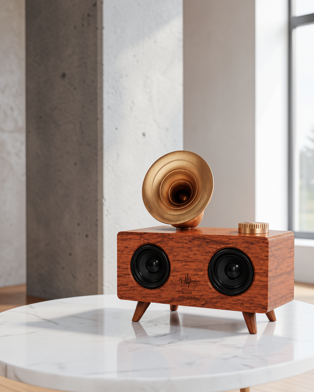 Bluetooth Nostalji Speaker Radyo Gramofon Ahşap Renk Vintage Yeni Nesil