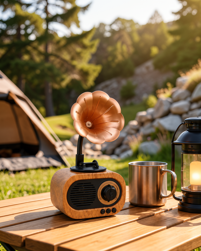 Taşınabilir Mini Retro Radyo Bluetooth Hoparlör USB SD AUX Destekli Yeni Nesil