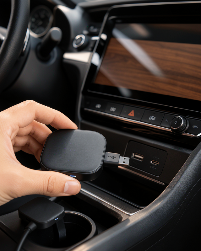 USB Girişli Tak Çalıştır Kablosuz Android Auto Cihazı Yeni Nesil