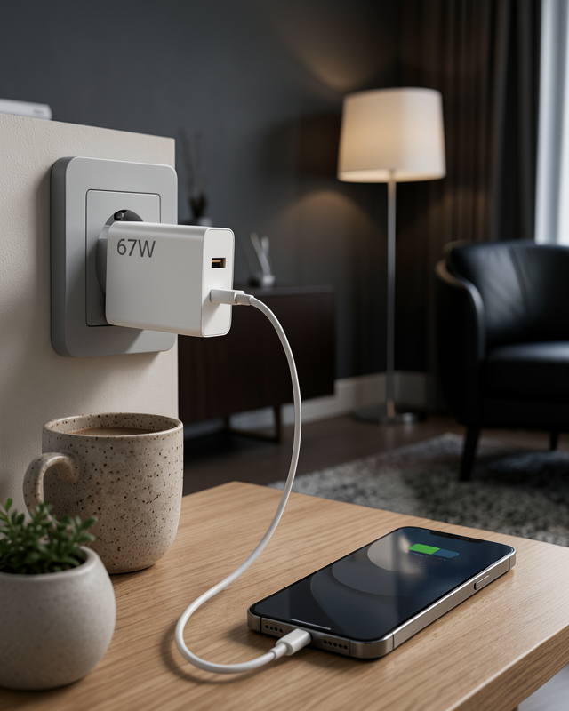 67 Watt Type C Şarj Adaptörü Asus Zenfone 7 8 9 Uyumlu Yeni Nesil